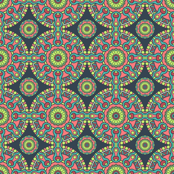 etnik çiçek seamless modeli