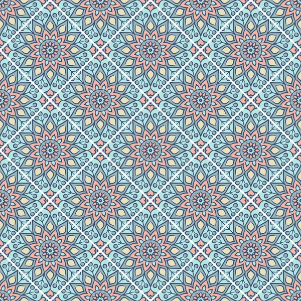 etnik çiçek seamless modeli