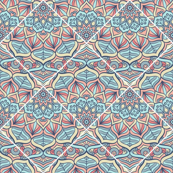 etnik çiçek seamless modeli