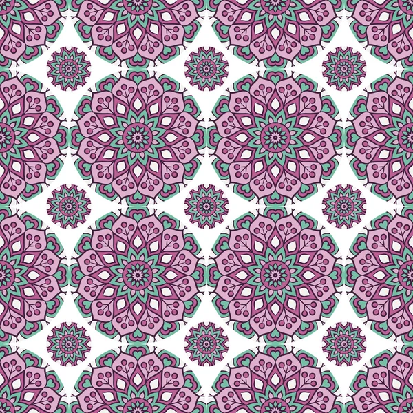 etnik çiçek seamless modeli