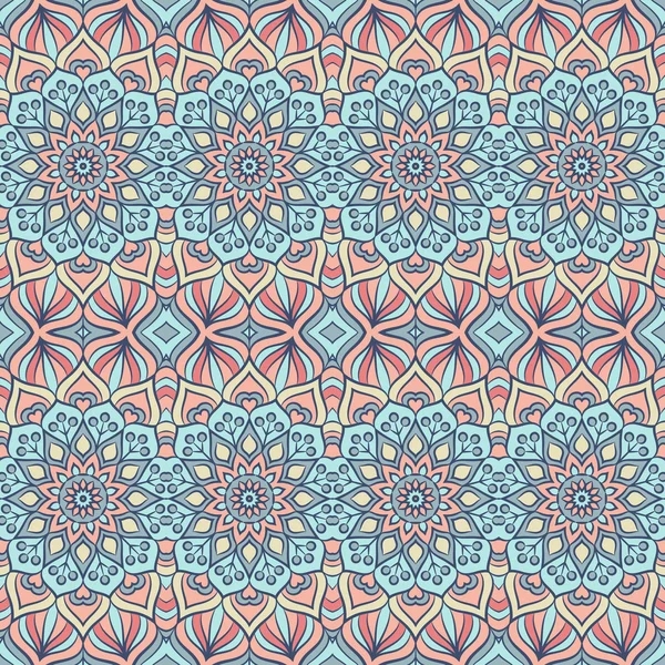 etnik çiçek seamless modeli