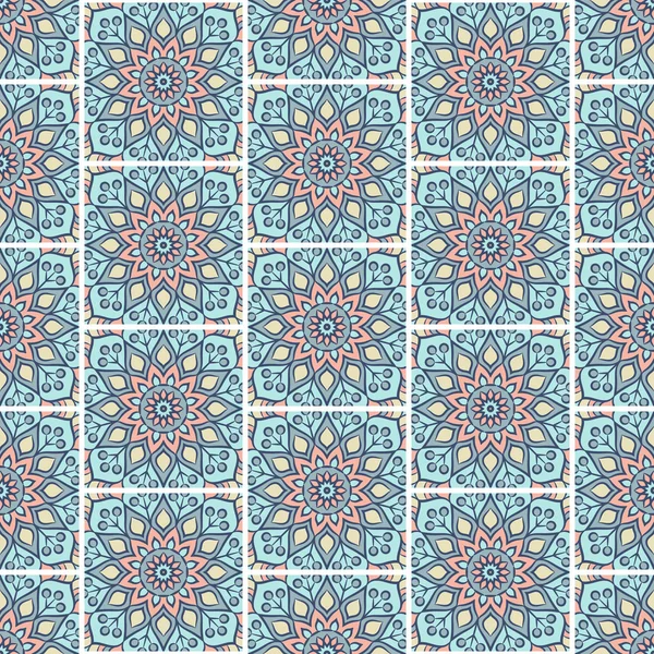 etnik çiçek seamless modeli