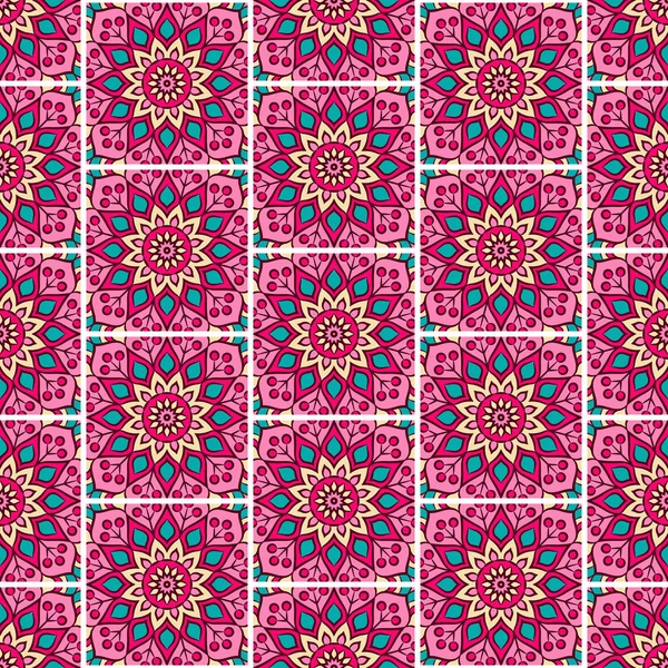 etnik çiçek seamless modeli