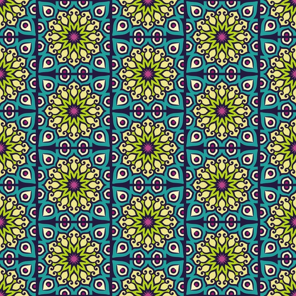 etnik çiçek seamless modeli