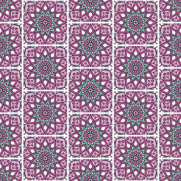 etnik çiçek seamless modeli