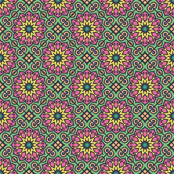 etnik çiçek seamless modeli