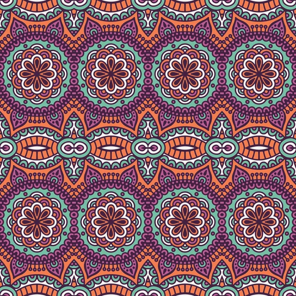 etnik çiçek seamless modeli