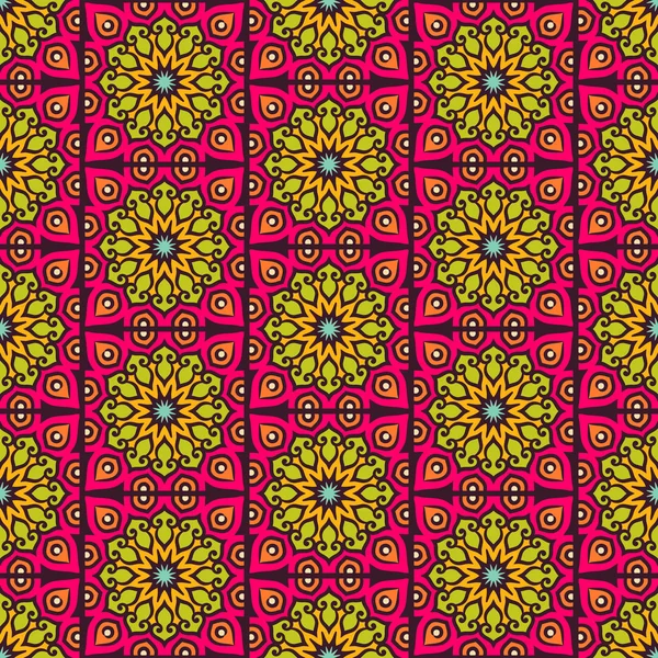 etnik çiçek seamless modeli