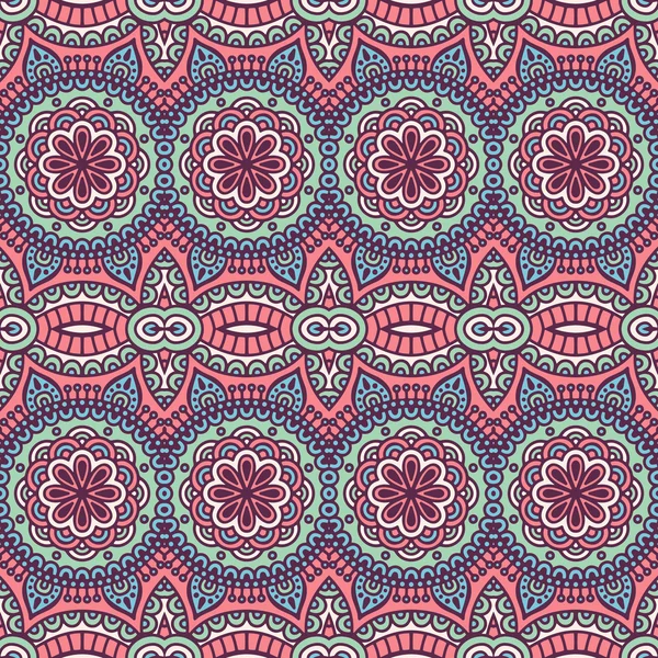 etnik çiçek seamless modeli