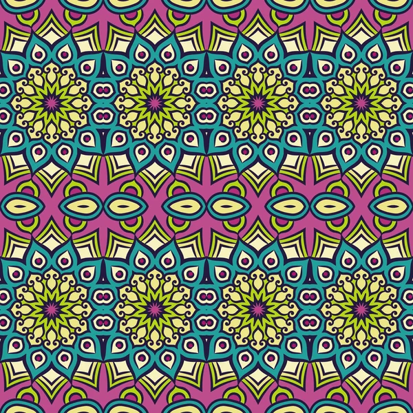 etnik çiçek seamless modeli