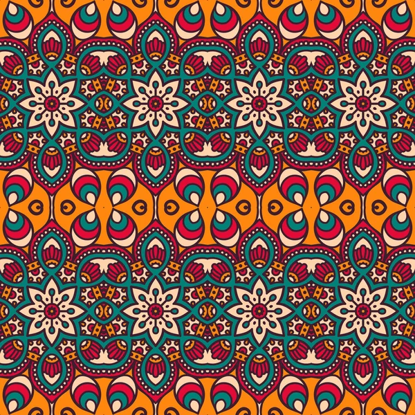 etnik çiçek seamless modeli