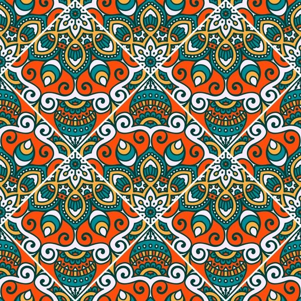 etnik çiçek seamless modeli