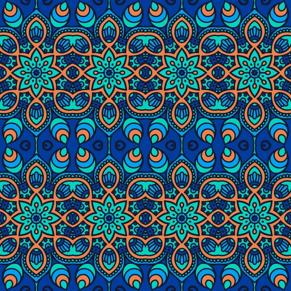 etnik çiçek seamless modeli