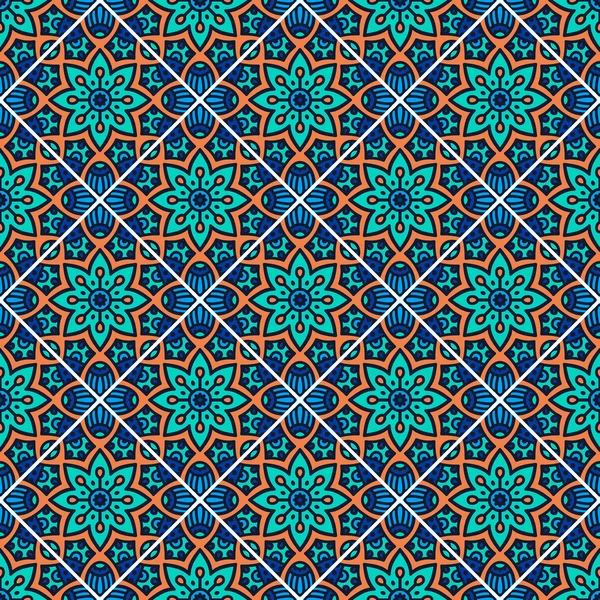 etnik çiçek seamless modeli