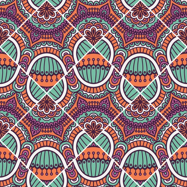 etnik çiçek seamless modeli