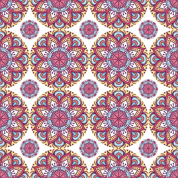 etnik çiçek seamless modeli