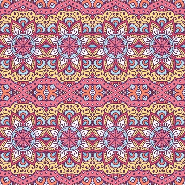 etnik çiçek seamless modeli