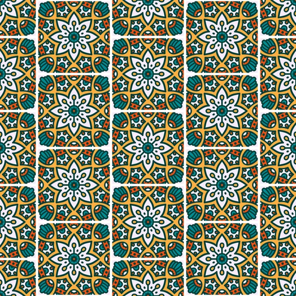 etnik çiçek seamless modeli