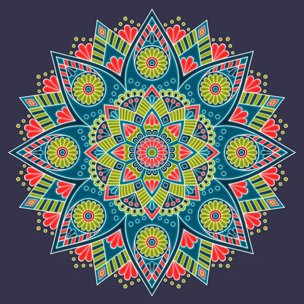 Vector indian Mandala — Stock Vector