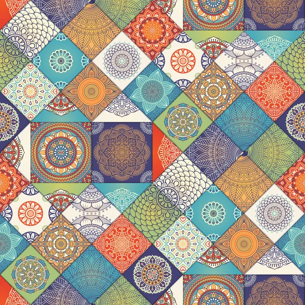 etnik çiçek seamless modeli