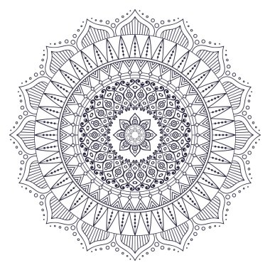 Vektör Hintli Mandala