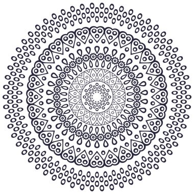 Vektör Hintli Mandala