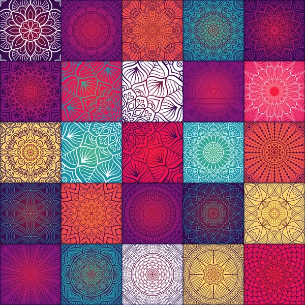 etnik çiçek seamless modeli