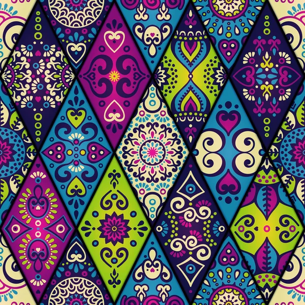 etnik çiçek seamless modeli