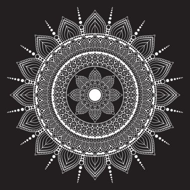 Vektör Hintli Mandala