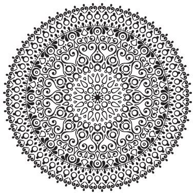 Vektör Hintli Mandala