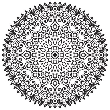 Vektör Hintli Mandala