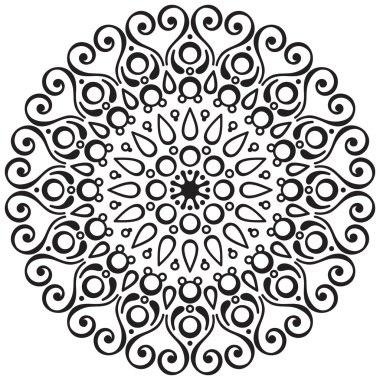 Vektör Hintli Mandala