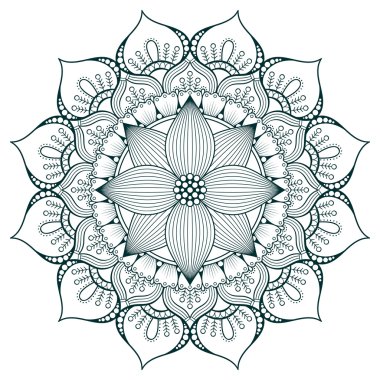 Vektör Hintli Mandala