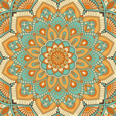 Vektör Hintli Mandala