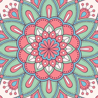 Vektör Hintli Mandala