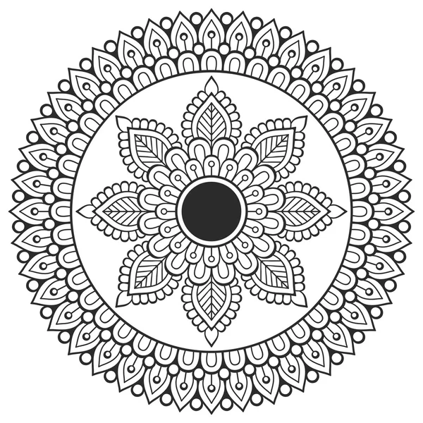 Vetor indiano Mandala — Vetor de Stock