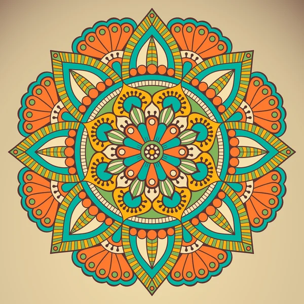 Mandala indien vecteur — Image vectorielle