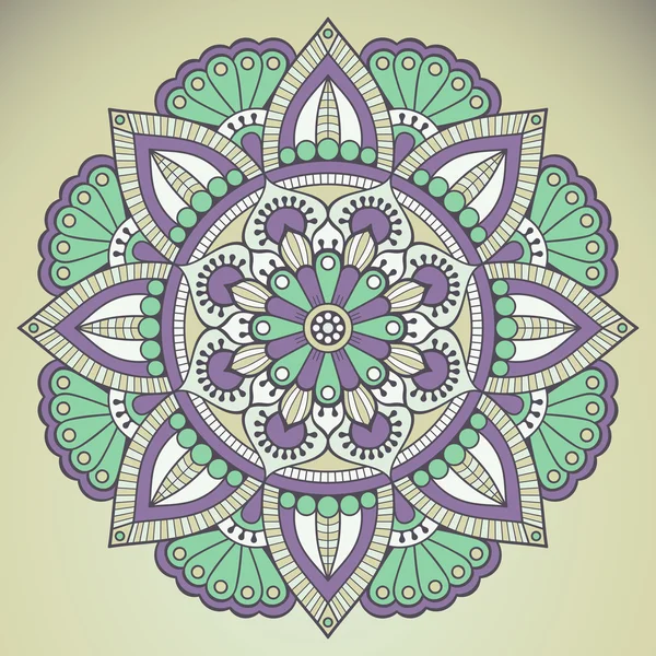 Vektör Hintli Mandala