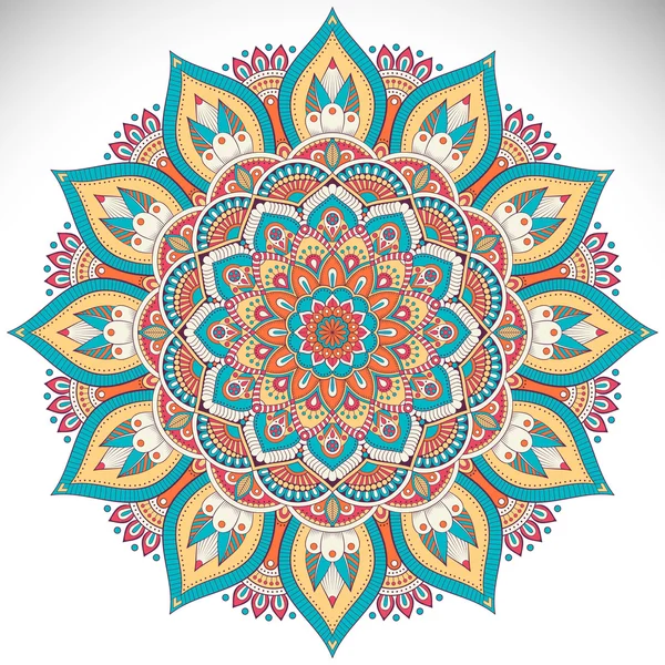 Vektör Hintli Mandala