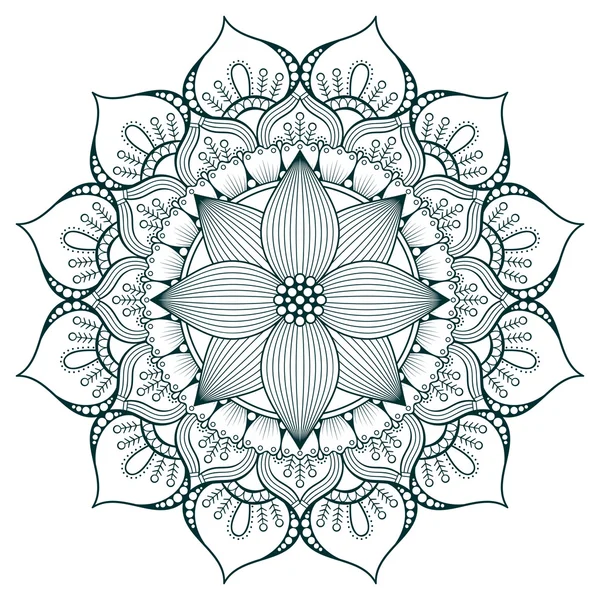 Vektör Hintli Mandala