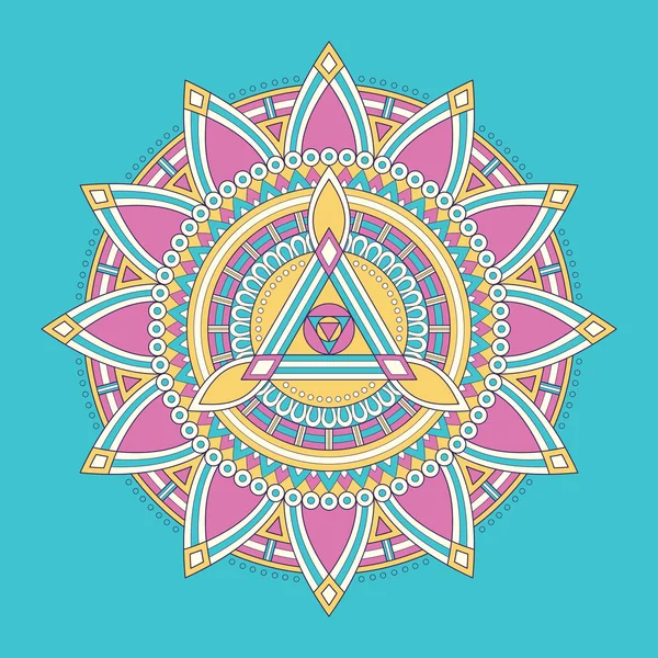 Vector indian Mandala — Stock Vector