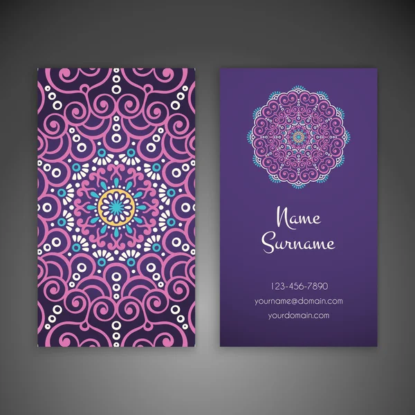 Kartvizit. Vintage dekor elementleri.