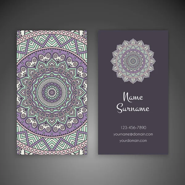 Kartvizit. Vintage dekor elementleri.