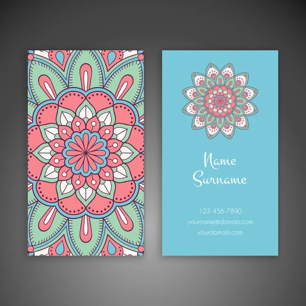 Kartvizit. Vintage dekor elementleri.