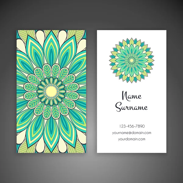 Kartvizit. Vintage dekor elementleri.