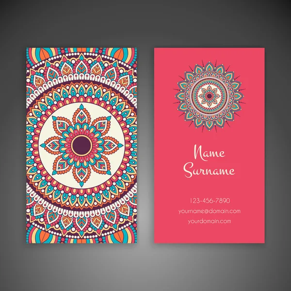 Kartvizit. Vintage dekor elementleri.