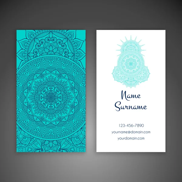 Kartvizit. Vintage dekor elementleri.