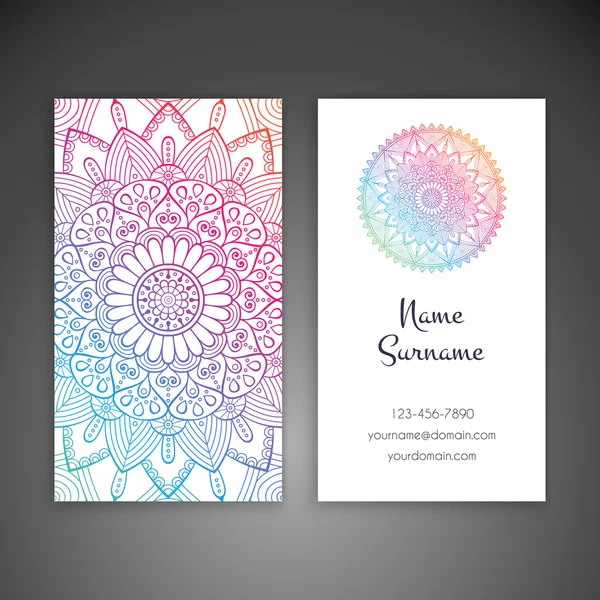 Kartvizit. Vintage dekor elementleri.