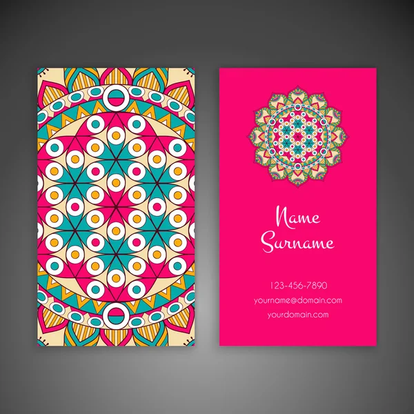 Kartvizit. Vintage dekor elementleri.