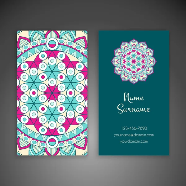 Kartvizit. Vintage dekor elementleri.